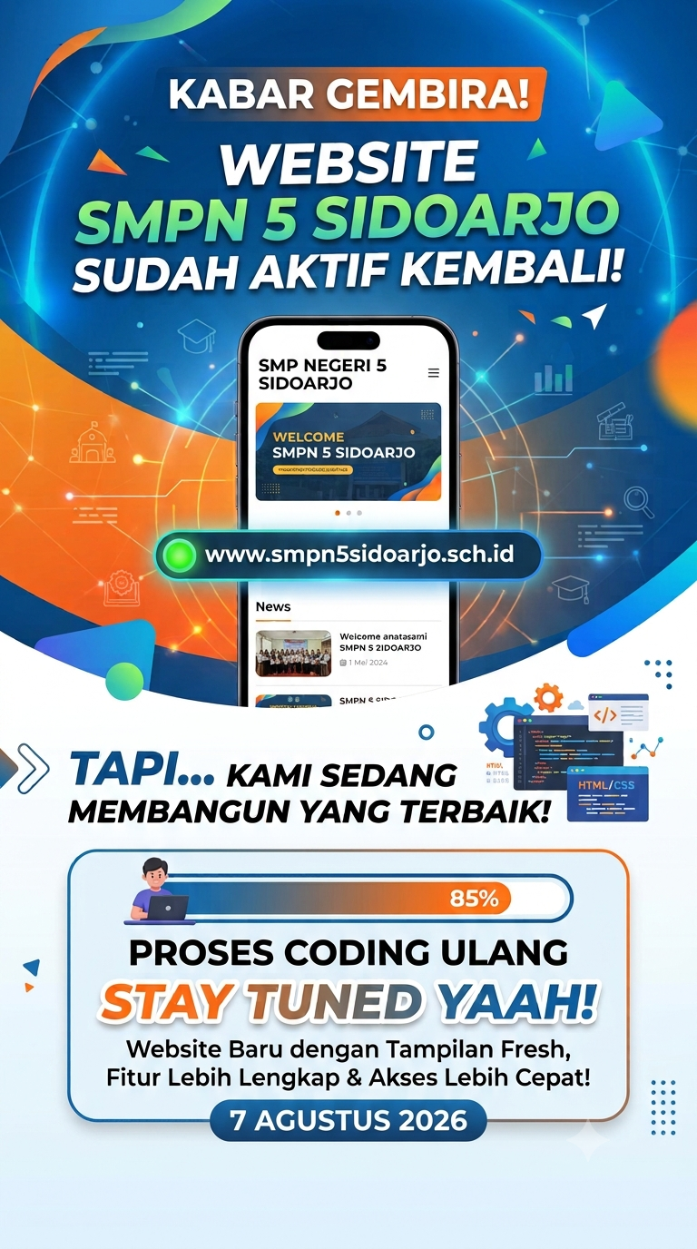 Poster Website SMPN 5 Sidoarjo